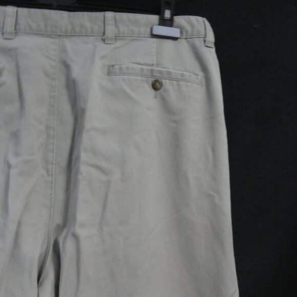 Men's Casual Chino Beige Pants| 36 x 30 | Rolled Bottom Hems - Picture 11 of 16